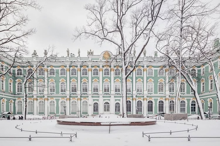 Vẻ đẹp xanh ngọc đặc trưng của kiệt tác Cung điện Mùa Đông. Nguồn: natgeotravel