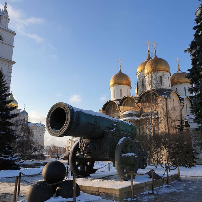 Đại bác Sa hoàng uy nghi được đặt tại quần thể Cung Điện Kremlin. Nguồn: _knowledgeoftheworld_