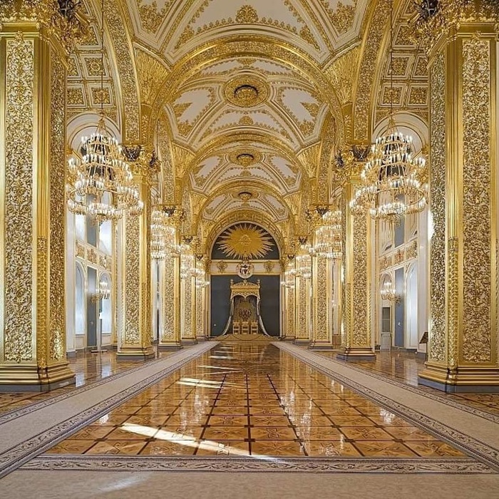 Bên trong cung điện Lớn Kremlin với nội thất xa hoa, tinh xảo. Nguồn: russiatranslated