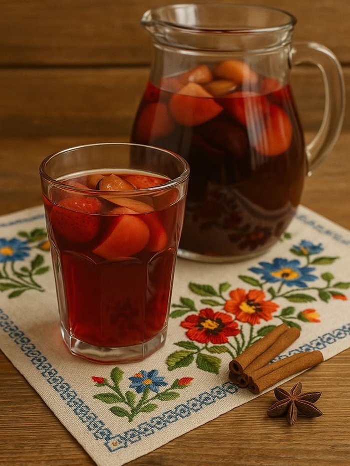 Nước Kompot là thức uống lành mạnh nấu từ các loại trái cây. Nguồn: polska.br