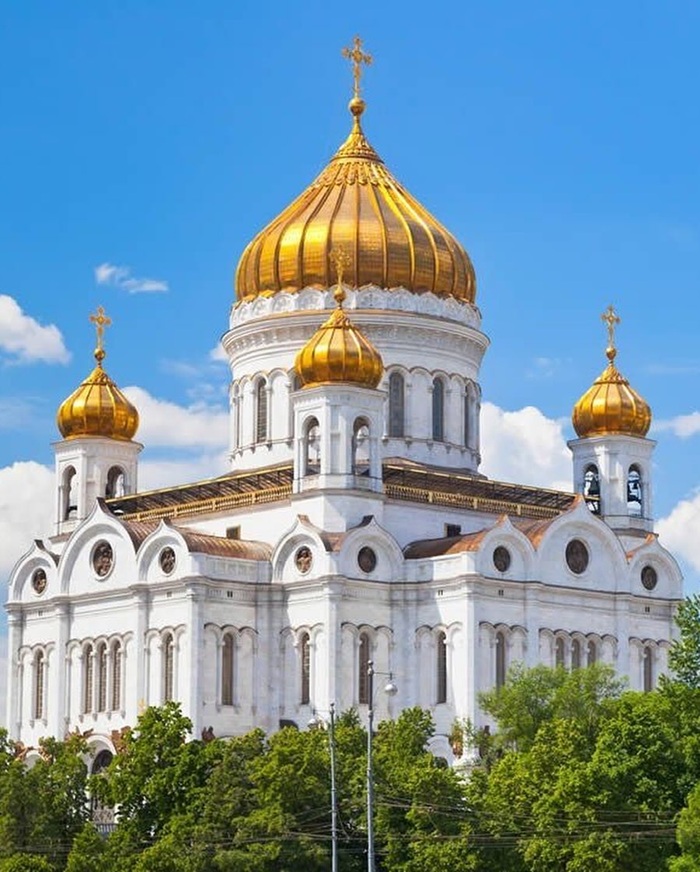 Vẻ đẹp rực rỡ của mái vòm vàng Nhà thờ Chúa Cứu Thế Moscow. Nguồn: architecteuropa