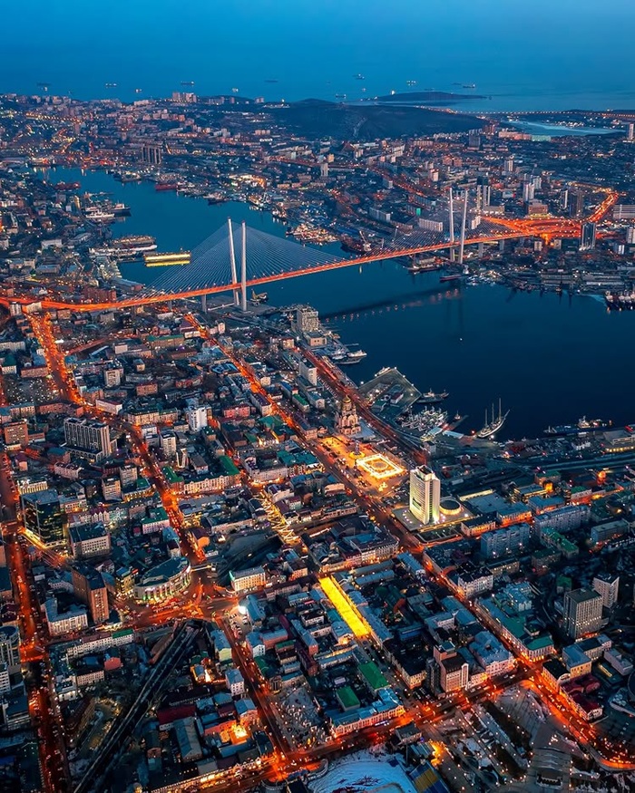 Toàn cảnh thành phố cảng Vladivostok - Cửa ngõ Viễn Đông Nga sầm uất. Nguồn: matveyvlc