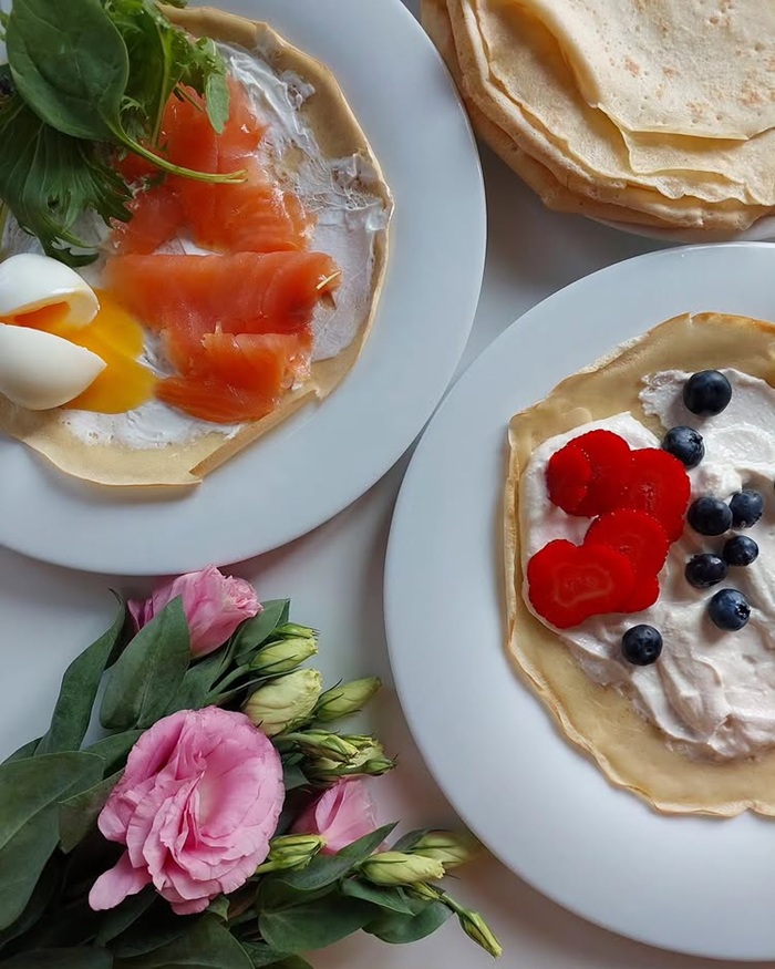 Thưởng thức bánh kếp Blini - món ăn đường phố truyền thống ở Moscow. Nguồn: suvorova_london