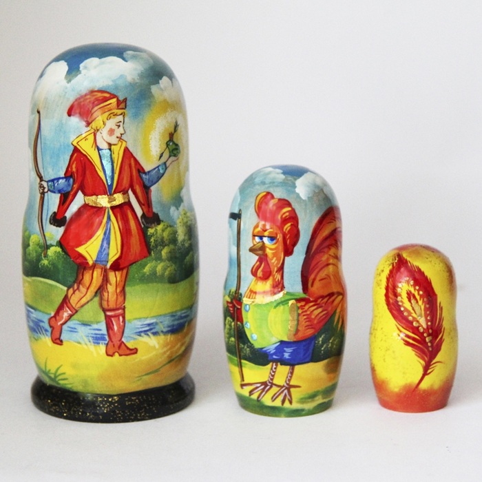 Khám phá các nhân vật cổ tích trên búp bê Matryoshka. Nguồn: matryoshka_skazka