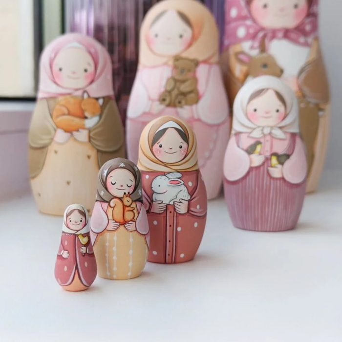 Vẻ đẹp giản dị của dòng búp bê Nga Zagorskaya. Nguồn: matreshko_