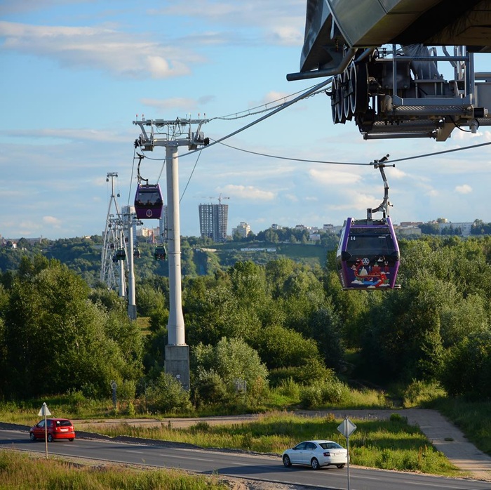Trải nghiệm cáp treo nối Nizhny Novgorod với thị trấn Bor thơ mộng. Nguồn: photravel_ru