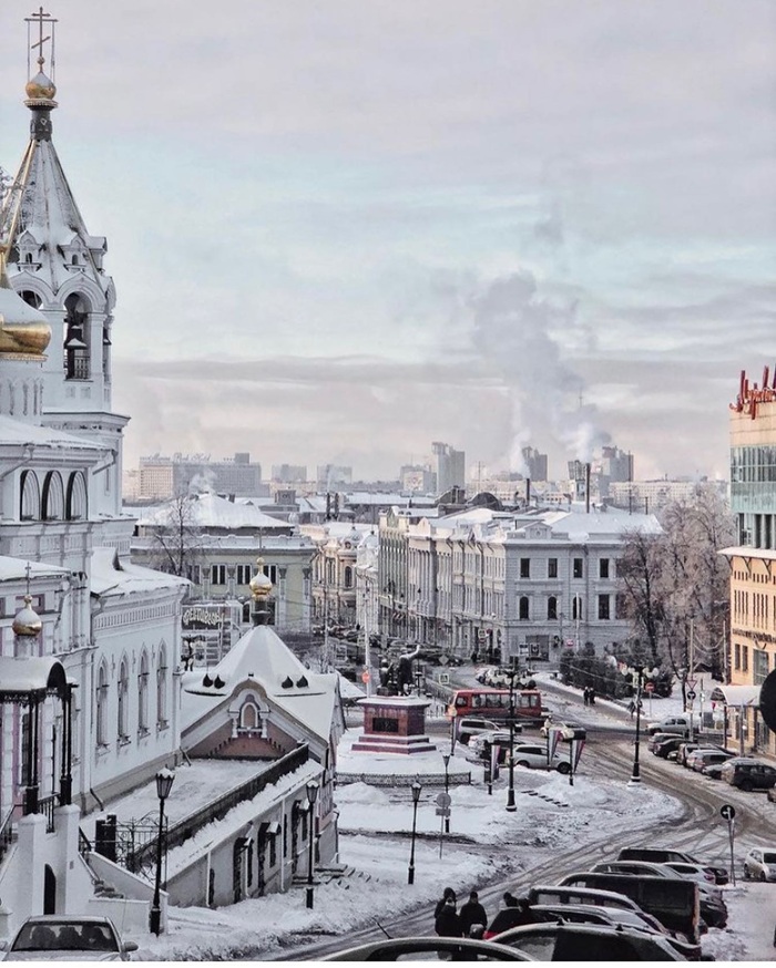 Chiêm ngưỡng Nizhny Novgorod khoác lên mình lớp tuyết trắng xóa. Nguồn: goplacesca