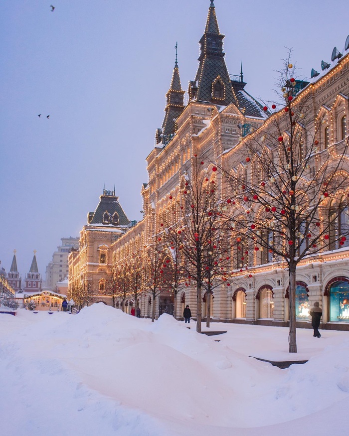 Trải nghiệm du lịch Moscow tự túc mùa đông ngắm tuyết trắng lãng mạn. Nguồn: marinkasarikova