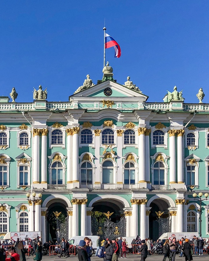 Bảo tàng Hermitage không gian nghệ thuật đồ sộ tại Saint Petersburg. Nguồn: fleur_menthe