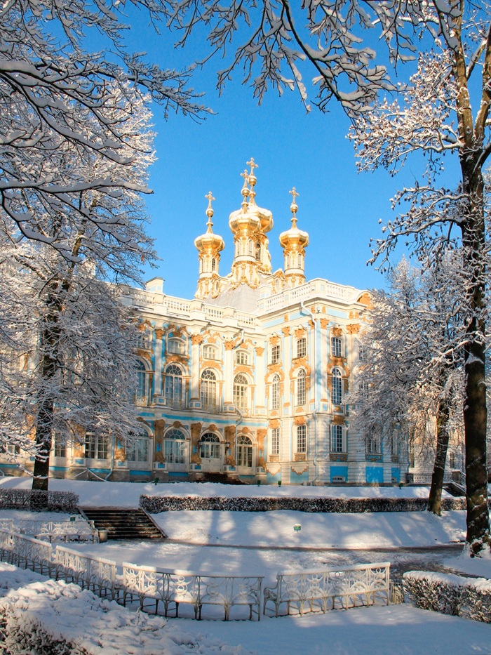 Chiêm ngưỡng các công trình hoàng gia phủ đầy tuyết trắng. Nguồn: maria_skrypnik.petersburg